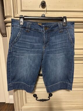 Kut from the Kloth Blue Denim Bermuda Shorts